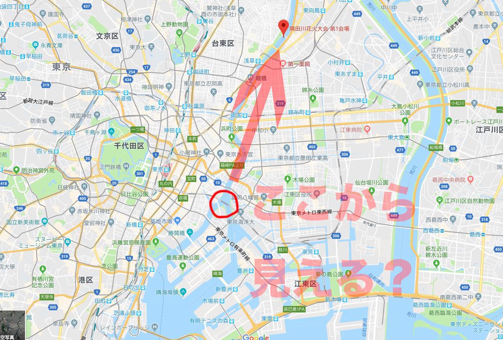 新川 佃から隅田川花火大会を見るなら パリ広場 へgo ぬるま湯メーカー